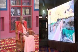 Yogi Adityanath, Jitendra Singh watch live telecast of PM Modi’s Kedarnath visit