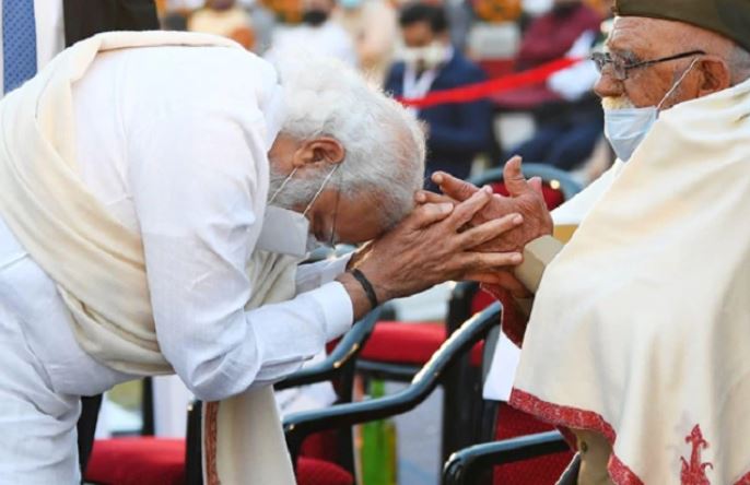 PM Modi at ‘Parakram Diwas’ celebrations to commemorate the 125th Birth Anniversary of Netaji Subhas Chandra Bose, at Victoria Memorial
