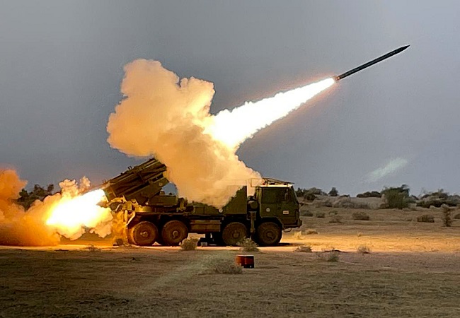 DRDO successfully tests Pinaka Extended Range, Area Denial Munitions, indigenous fuzes