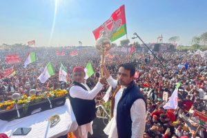 At SP-RLD joint rally in Meerut, Akhilesh Yadav says ‘BJP’s sun is certain to set’