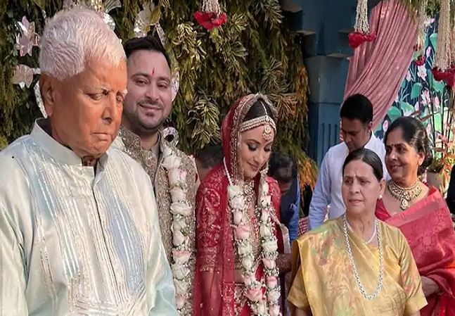 Lalu at Tejashwi wedding