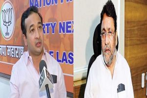 Yet another Meme war begins in Maharashtra politics; Nawab Malik, Nitesh Rane lock horns