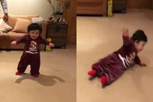 On Taimur’s birthday, Kareena Kapoor shares priceless video of him taking his first steps