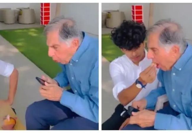 No expensive cake, no lavish venue: Ratan Tata celebrates his birthday with cupcake and young employee; WATCH VIDEO