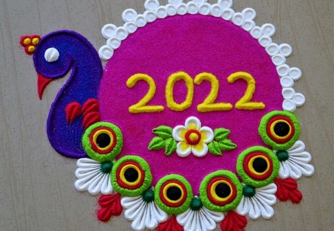 Happy New Year 2022: 5 Rangoli ideas to decorate your house to welcome New Year