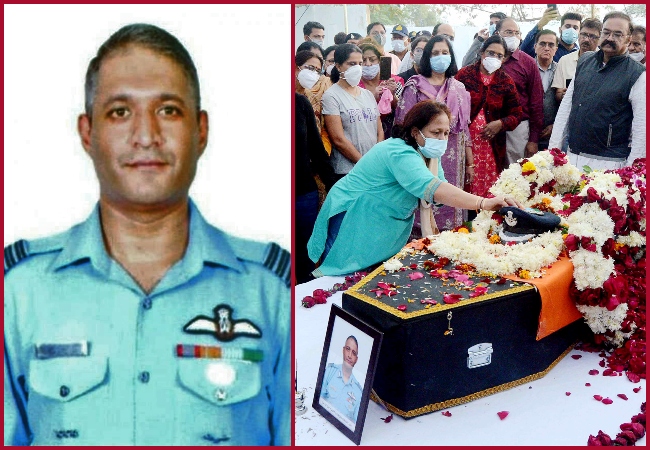 Chopper crash: Group Captain Varun Singh cremated in Bhopal with full military honours