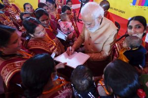 IN PICS: PM Modi has warm interaction with women of self-help groups