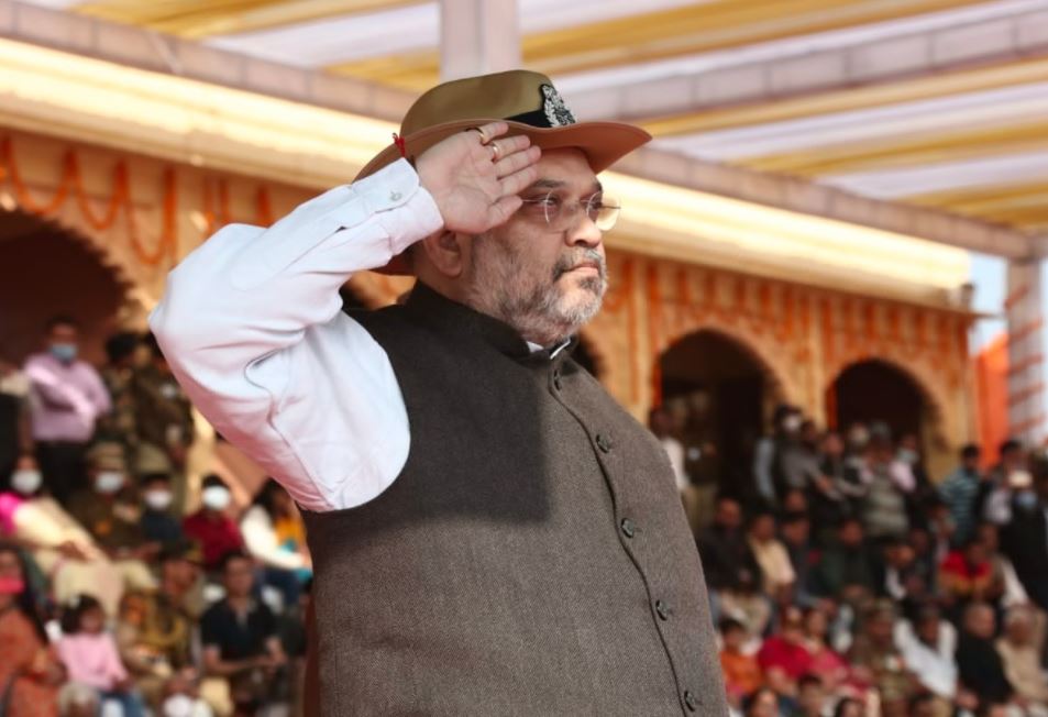 Jaisalmer: Amit Shah participates in BSF’s 57th Raising Day celebrations; See Pics
