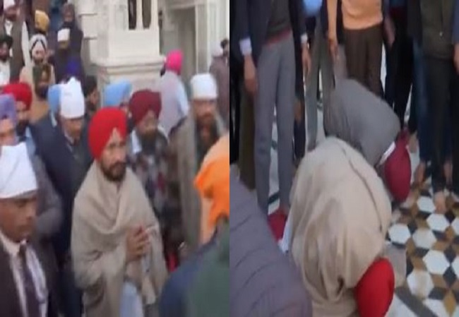 Punjab CM Charanjit Singh Channi visits Golden Temple in Amritsar: WATCH
