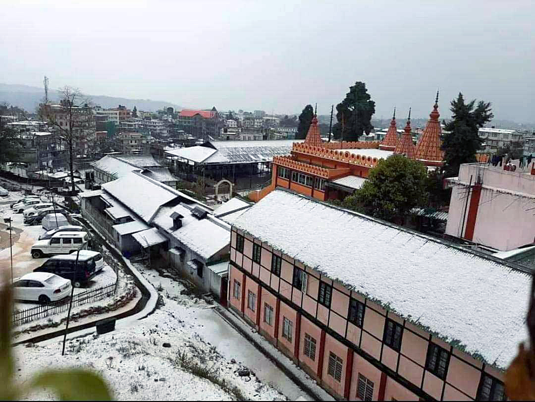 Shillong covered with Snow after massive hailstorm hits the city; see pics