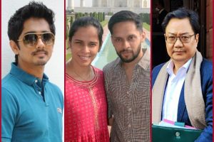 Siddharth’s sexist Tweet against Saina Nehwal; Kiren Rijiju says ‘ignoble mentality’