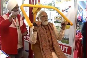 UP Polls 2022: PM Modi hits the gym in Meerut-WATCH