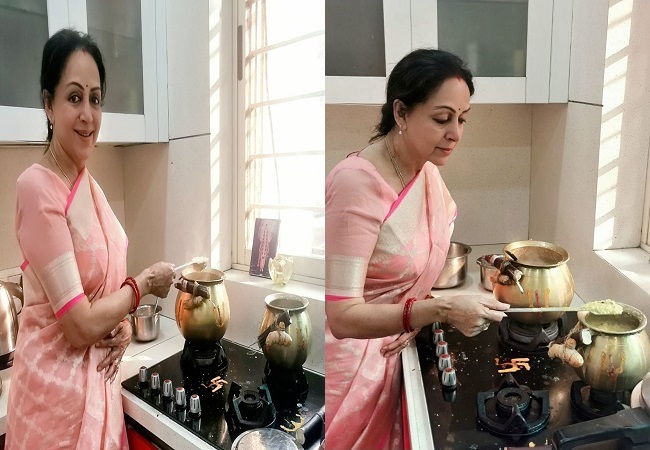 Hema Malini gives a sneak peek into her Pongal celebrations at home