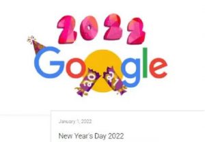 New Year 2022: Google doodle sends out wishes with animated candy and confetti