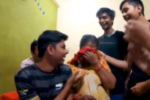 Mother breaks down as son tells her, he got a government job; watch viral video