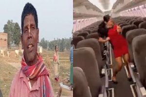 VIRAL VIDEO: SpcieJet air hostess shakes a leg inside empty flight, on song ‘Kacha Badam’