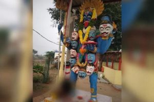 Telangana: Man’s severed head found lying at idol’s feet
