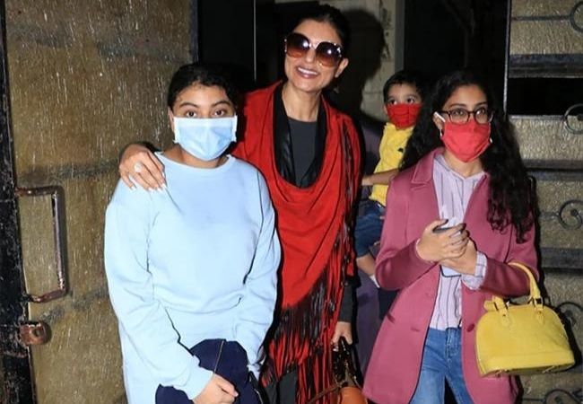 Sushmita Sen spends time with her godson, daughters