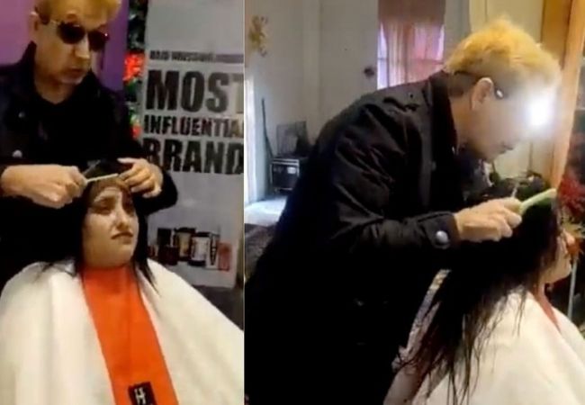 VIDEO: Jawed Habib spits on woman’s head while cutting hair, says ‘iss thook mein jaan hai’; netizens can’t keep calm