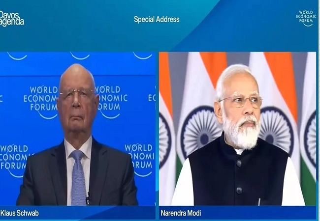 Fact Check: Did PM Modi pause in WEF speech because of teleprompter malfunction?