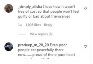 Comment on Intagram