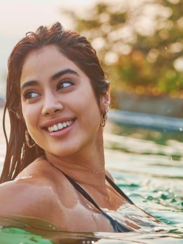 Janhvi Kapoor enjoys her time at the pool