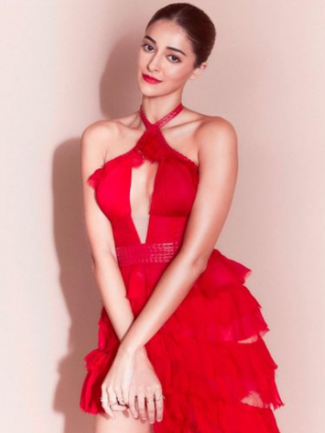 Ananya Panday sizzles in red, her dress never fails to impress