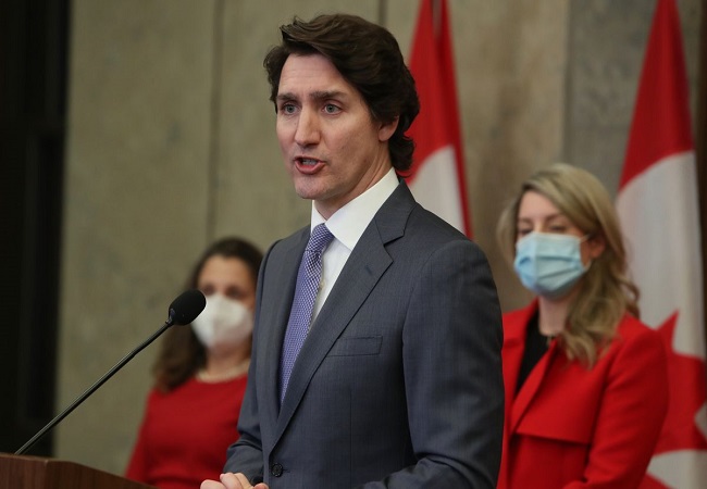 Canadian PM Justin Trudeau moved to secret location with family as anti-COVID rules protests flare-up