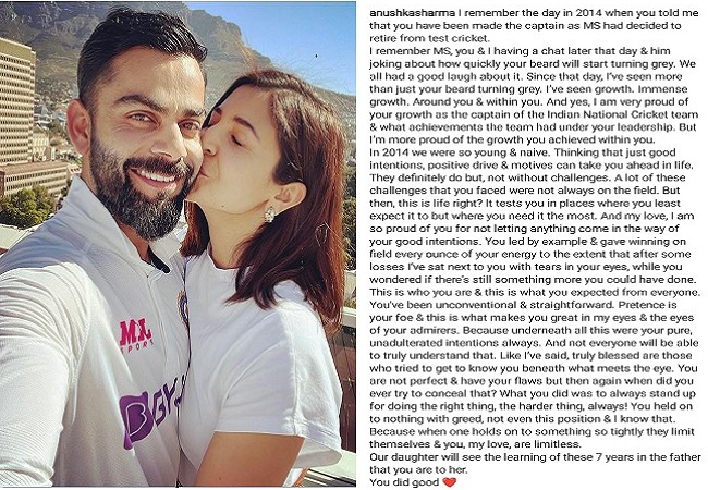 ‘I’ve sat next to you with tears in your eyes’: Anushka Sharma’s emotional note for Virat