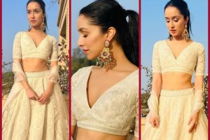 Shraddha Kapoor Looks Gorgeous In White Lehenga