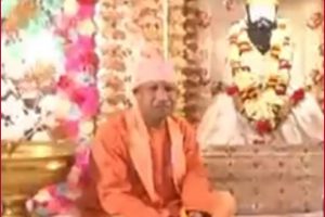 UP CM Yogi Adityanath offers prayers at Varanasi Ravidas Temple