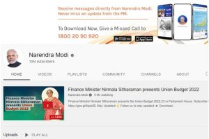 PM Modi’s YouTube channel crosses 1 cr subscribers; highest among global leaders