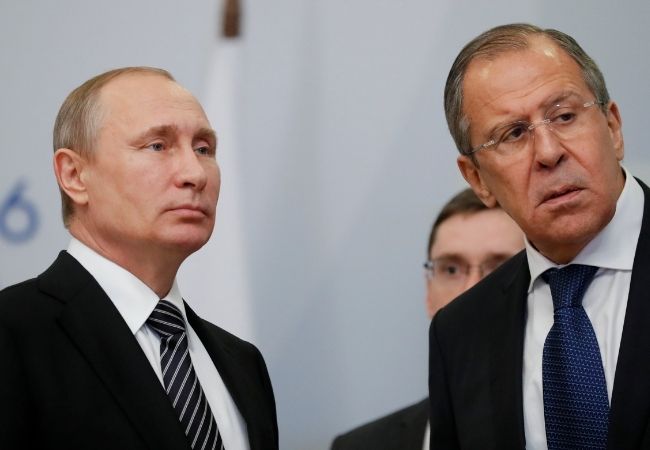 Putin and Sergey Lavrov