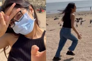 ‘Wish I could fly too’: Adorable VIDEO of Shehnaaz playing with birds on beach; fan writes heartfelt message
