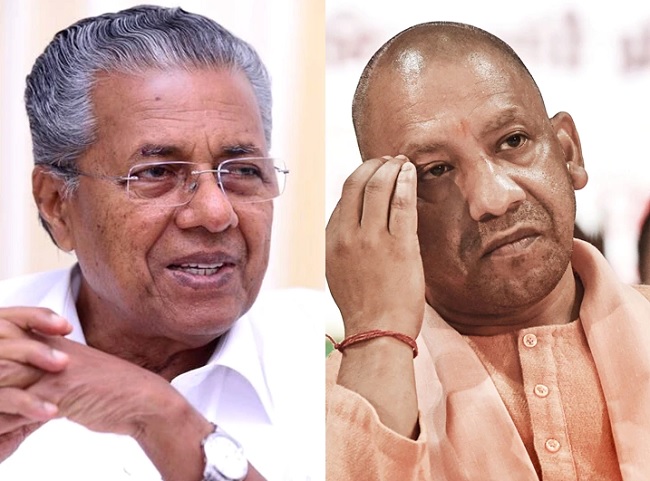 On polling day, Yogi warns ‘UP will become Kerala’; CM Vijayan replies to jibe
