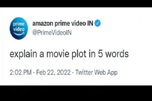Amazon Prime asks viewers to explain movie plot in 5 words, Netizens flood in witty responses