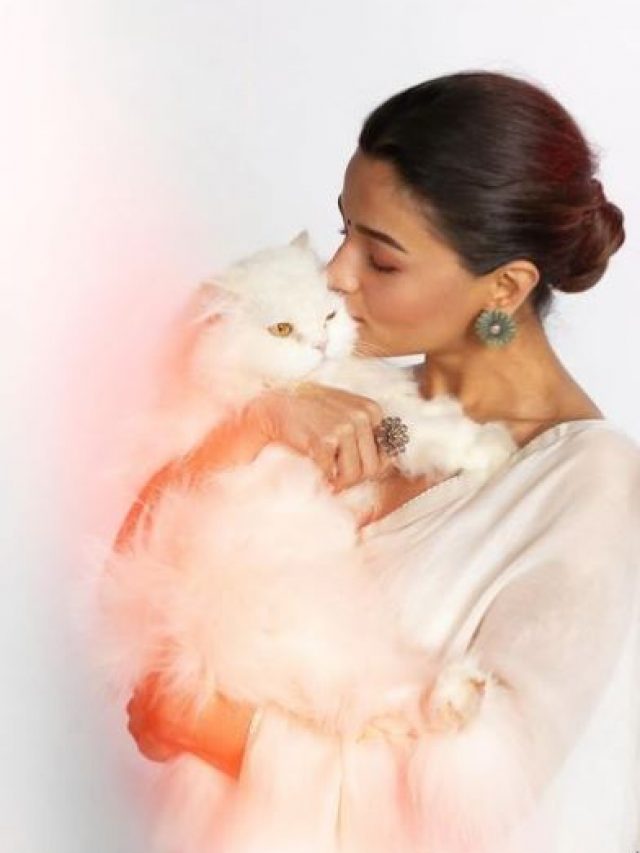 Alia’s cat joins her for Gangubai promotions