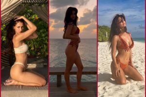 Disha Patani flaunts her Perfect Bikini Body on beach