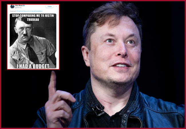 Trucker Crackdown: Elon Musk tweets meme comparing Justin Trudeau to Hitler, then deletes