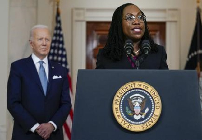 Joe Biden nominates Ketanji Brown Jackson as first Black woman to US Supreme Court