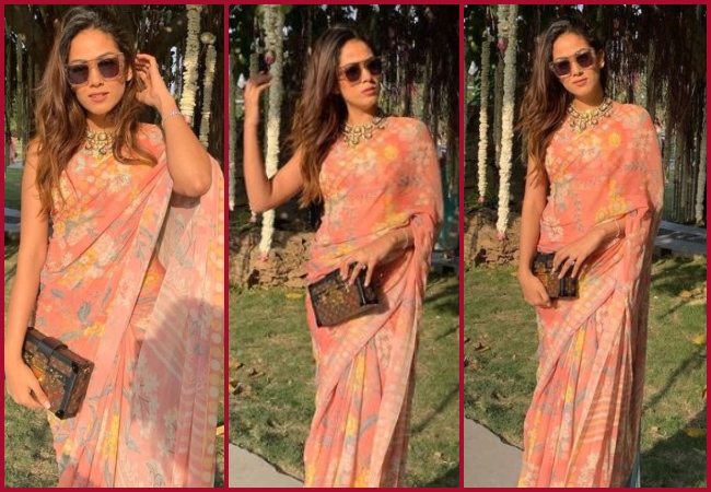 Mira Kapoor looks elegant in chiffon floral saree; See Pics
