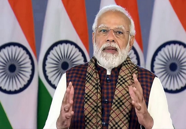 Prime Minister Narendra Modi addressing the 30th National Commission for Women (NCW) Foundation Day program