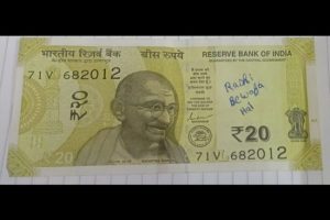 ‘Rashi bewafa hai’: Pic of Rs 20 note goes viral; netizens ask ‘Sonam Gupta ki behen hai kya?’