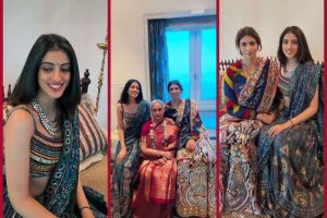 Jaya, Shweta & Navya Naveli Nanda look mesmerizing in royal ethnics
