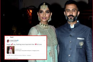 Sonam Kapoor’s Valentine’s day tweet location set to Lahore in Pakistan; Twitterati ask “Is it ok to go to Lahore without hijab?”