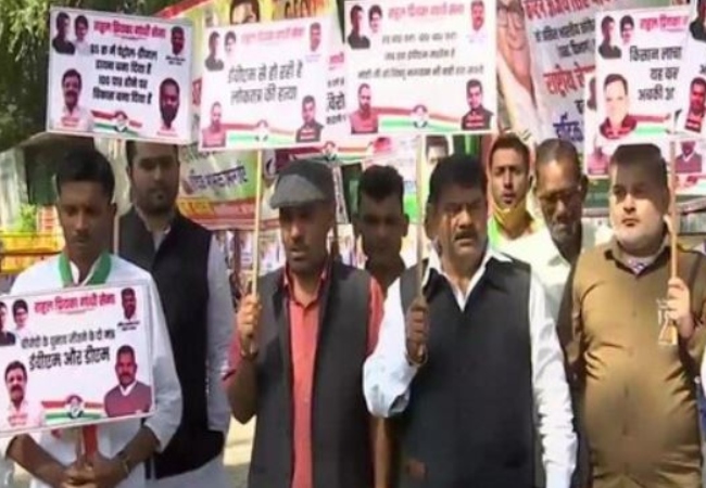 Poll results: Congress stages protest in Delhi as party trailing in all 5 states