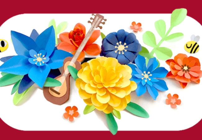 Nowruz 2022: Google shares new Doodle full of colourful flowers, bees and guitar