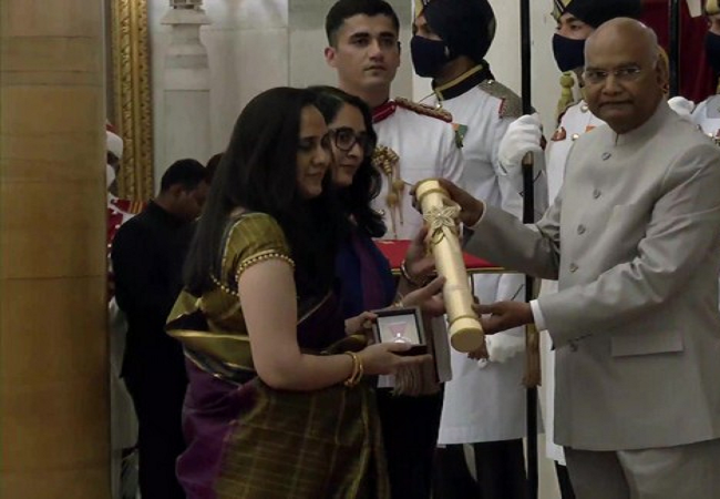 CDS General Bipin Rawat honoured with Padma Vibhushan posthumously, his daughters receive award