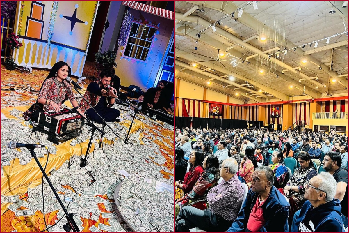 Audience shower over 3 lakh US dollars on Gujarati folk singer Geetaben for singing in support of Ukraine