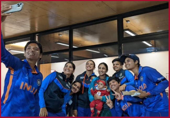 India women cricketers vibe with PAK captain Bismah Maroof’s baby; netizens call viral video ‘the cutest’